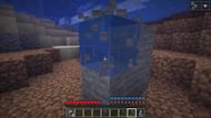 Mining underwater is faster (Image via Minecraft)